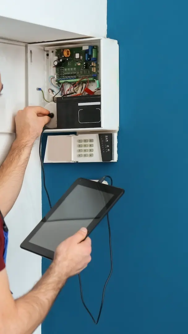 elektriker stående elektriker elskåp